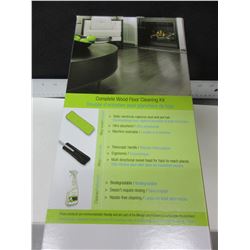 Wood Floor Cleaning Kit / comes with 1 ltr of cleaner , mop with telescoping