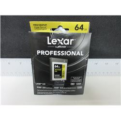 Lexar Professional 64gb 4K  card & reader