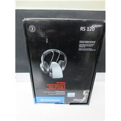 Sennheiser RS120 Wireless RF Headphones system with charging dock