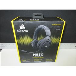 Corsair HS50 Stereo Gaming Headset / plush memory foam ear pads