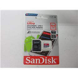 SanDisk Ultra 64gb micro sdxc Card with adaptor / for better photos full HD