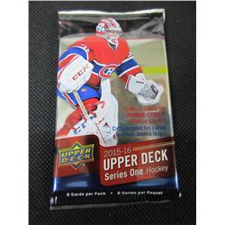 2015/16 Upper Deck series one Hockey Cards / 1 pack of 8 cards sealed