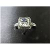 Image 2 : Micro Pav'E 1ct Princess cut Cubic Zirconia Ring size 8/ makes a great gift