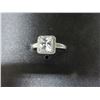 Image 1 : Micro Pav'E 1ct Princess cut Cubic Zirconia Ring size 9/ makes a great gift