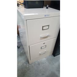 2 DRAWER METAL FILING CABINET