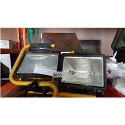 2 SHOP LIGHTS AND HOUSE VENT