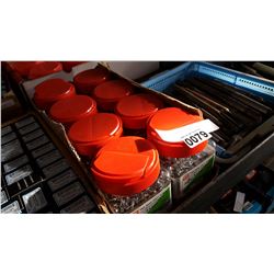 8 TUBS OF NEW 9/16 INCH HEX HEAD SCREWS