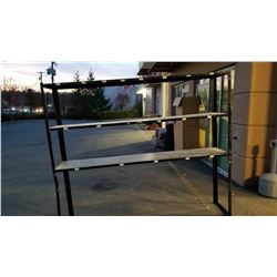 LARGE BLACK 3 TIER METAL SHELF