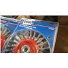 Image 2 : LOT OF FOUR 6 INCH KNOTTED WIRE WHEELS RETAIL $34 EACH