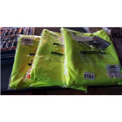 LOT OF 3 CONDOR HIGH VISIBILITY LONG SLEEVE SHIRTS SIZE LARGE RETAIL $42 EACH