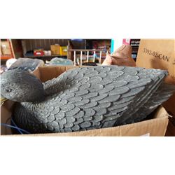 BOX OF DUCK DECOYS