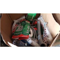 BOX OF NEW PLUMBING ITEMS