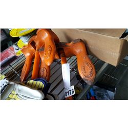 2 ORANGE CAN TIRE MERMAID BOAT ANCHORS