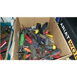 BOX OF SCREW DRIVERS