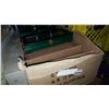 Image 1 : BOX OF GREEN DISPLAY CASES