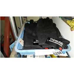 5 PAIRS OF THINSULATE WOOL GLOVES
