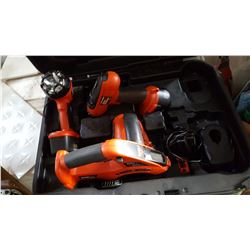 BLACK AND DECKER CORDLESS TOOL KIT