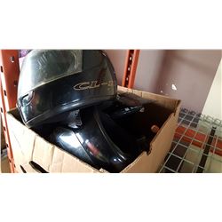 2 MOTORCYCLE HELMETS AND DIRT BIKE HELMET