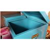 Image 2 : 2 BLUE METAL STORAGE BOXES
