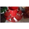 Image 1 : RED CAST IRON CHRISTMAS TREE STAND