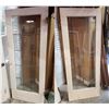 Image 1 : PAIR OF WHITE 30X78 15 PANE LEADED DOORS