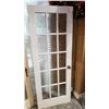 Image 2 : PAIR OF WHITE ANTIQUE 15 PANE WOOD DOORS