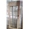 Image 1 : VINTAGE LEADED GLASS DOOR PANEL