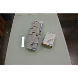 5 NEW TYPE C USB 4 PORT USB HUBS, RETAIL $30 EACH, VALUE $150