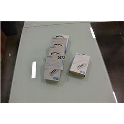 5 NEW TYPE C USB 4 PORT USB HUBS, RETAIL $30 EACH, VALUE $150