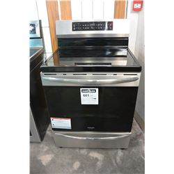 NEW FRIGIDAIRE GALLERY STAINLESS INDUCTION STOVE, CURRENT RETAIL $1,698