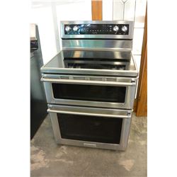 AS NEW KITCHEN AID DOUBLE CONVECTION OVEN STAINLESS