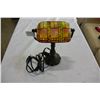 Image 2 : COLORED GLASS TABLE LAMP