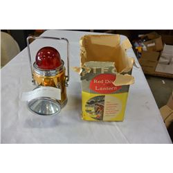 VINTAGE RED DOME CAMP LIGHT