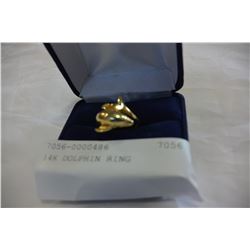 14K DOLPHIN RING