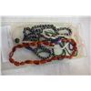 Image 1 : TRAY OF STONE JEWELLRY