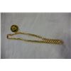 Image 1 : GOLD TONE RING AND CHAIN