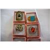 Image 3 : LOT OF EIGHT DINNER RINGS
