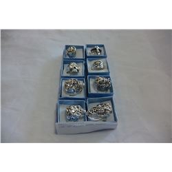 LOT OF EIGHT MENS RINGS