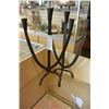Image 1 : PAIR OF HAND-HAMMERED CANDELABRAS