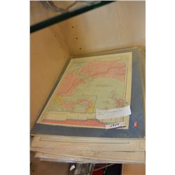LARGE LOT OF OLD MAPS 19TH CENTURY