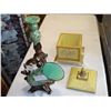 Image 2 : WINE HOLDER AND CANDLE HOLDER AND LIDDED BOX