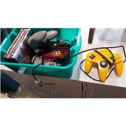 4 N64 CONTROLLERS AND 4 PS2 GAMES