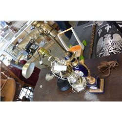 THREE TABLE LAMPS