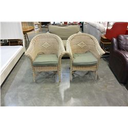 2 WICKER CHAIRS