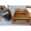 Image 2 : WOOD LOG BOX AND VINTAGE ICE BUCKET