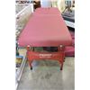 Image 1 : MAROON MASSAGE TABLE IN CARRY CASE