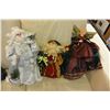 Image 1 : 2 VINTAGE SANTAS AND ANGEL FIGURES
