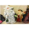 Image 2 : 2 VINTAGE SANTAS AND ANGEL FIGURES