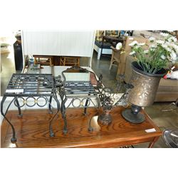 METAL PLANTSTANDS AND CANDLE HOLDER