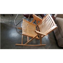 FOLDING WOOD ROCKER